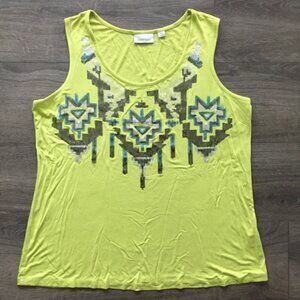 Bundle Of Avenue Tank Tops - Lot of 2 Tank Tops Size 18/20 Green & Purple